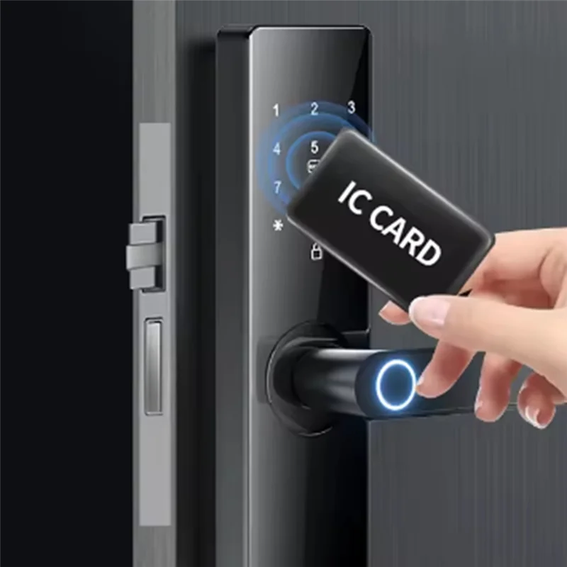 

【HOT】Fingerprint And Smart Card Tuya Wifi Smart Door Lock For Superior Safety And Privacy