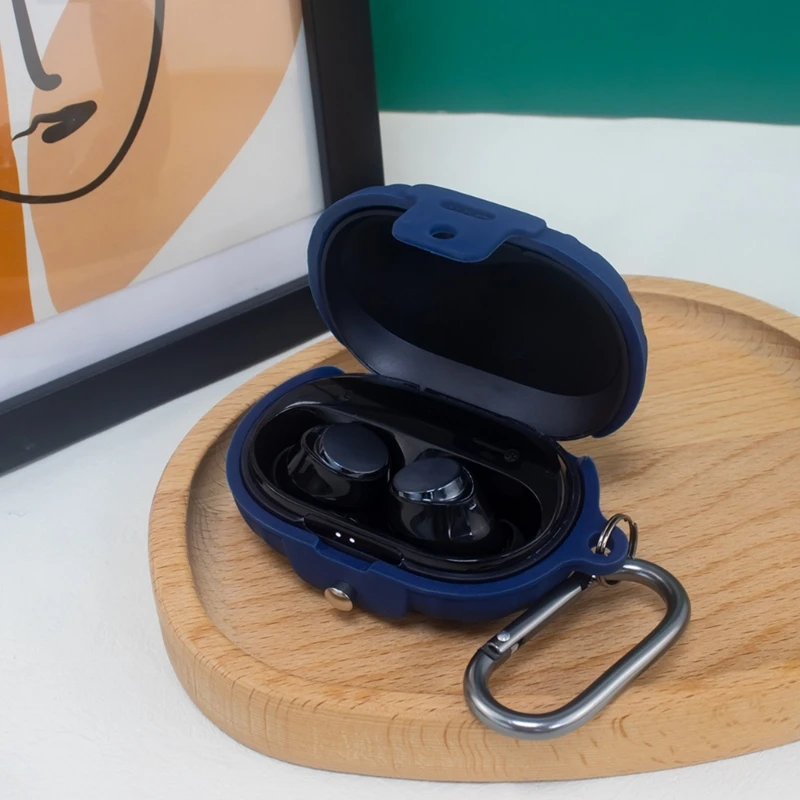 Anker soundcore space a40 case, مصنوع من السيليكون, قابل للغسل, مقاوم للصدمات, صندوق شحن