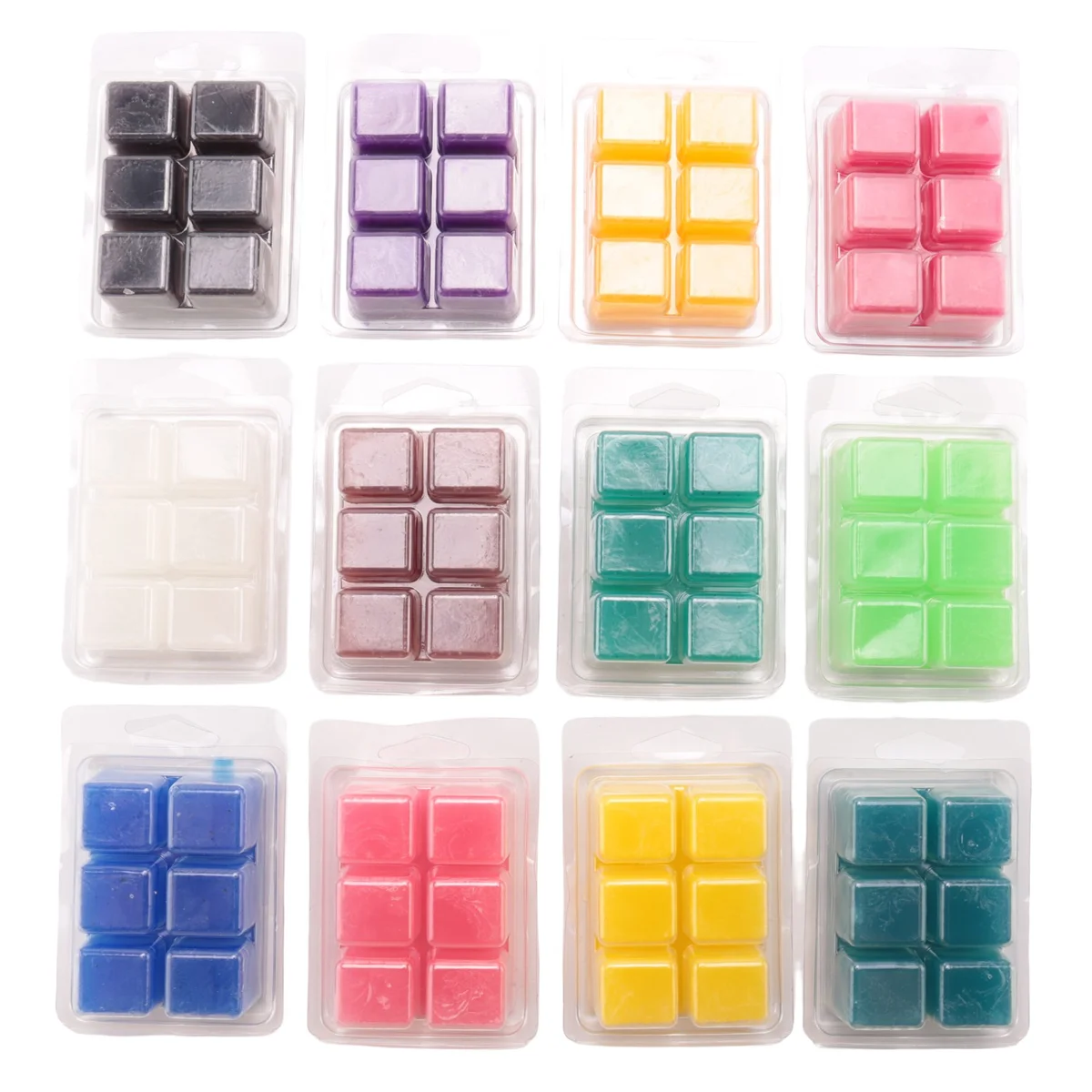 12 Pack Scented Wax Melts Wax Square, Scented Wax Melts, Soy Wax Melts for Warmers, Wax Square Gift Set, Baby Powder Wax