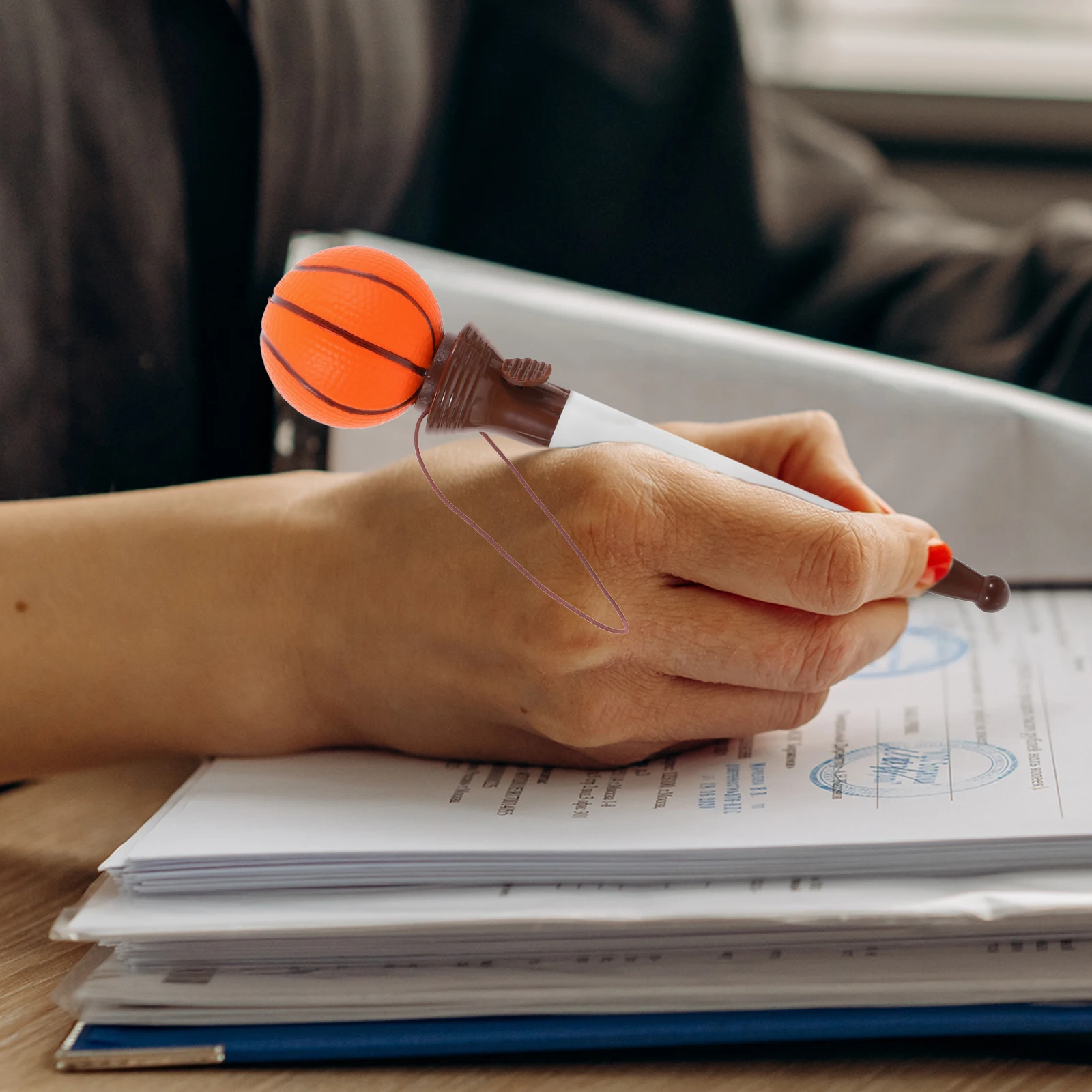

Basketball Bounce Cute Basketball Pens Writing Accessory Student Award Portable Fun Stationery Gift School Supplies