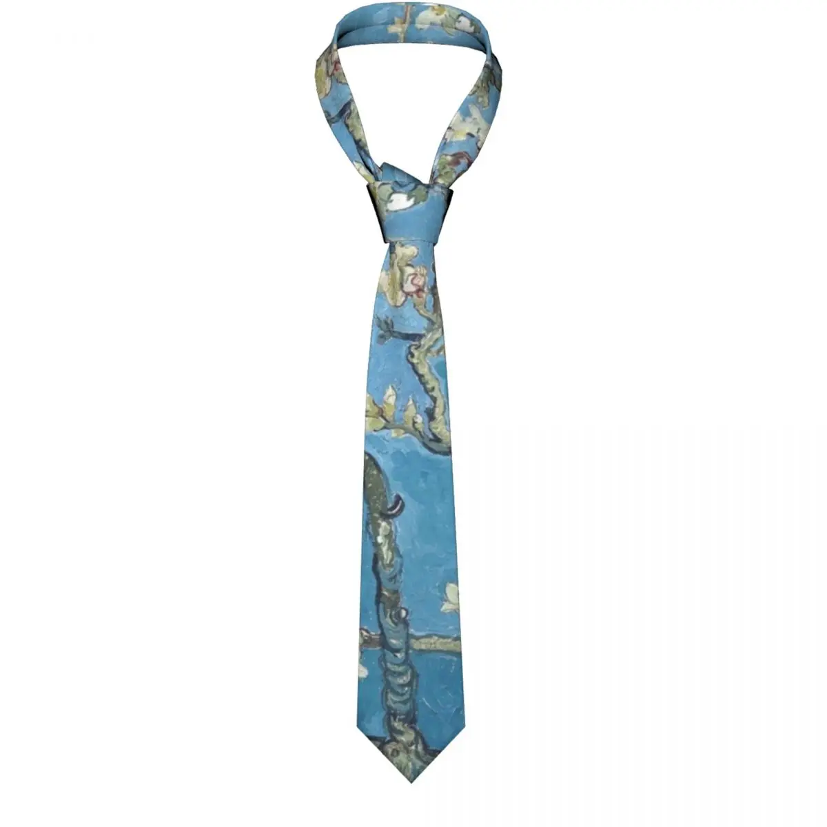 Branches With Almond Blossom Tie Vincent Van Gogh Accessories For Men Neck Ties Vintage Shirt Polyester Silk Formal Cravat