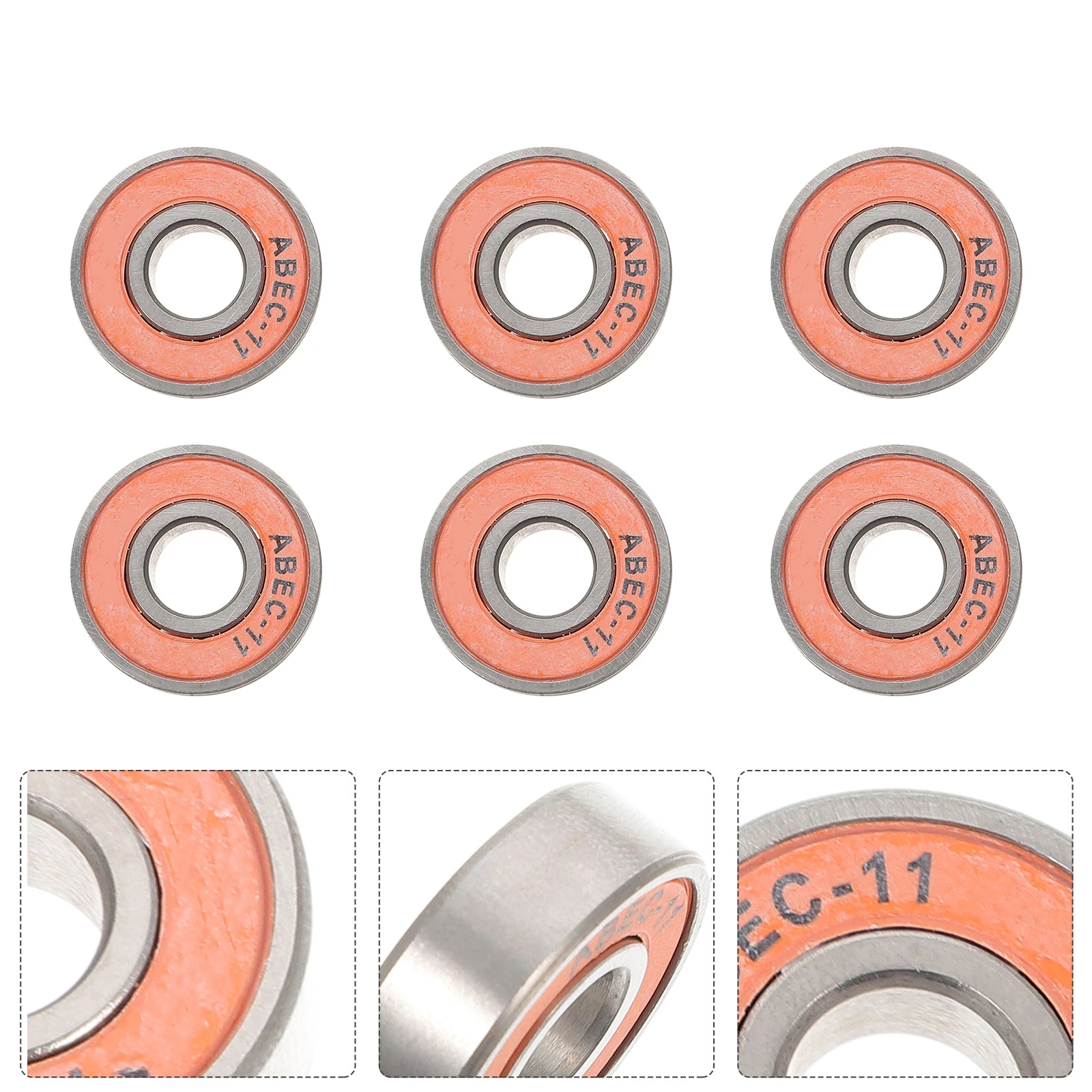 

8Pcs Skateboard Carbon Steel High Speed Low Friction Durable Replacement Bearings Outdoor Gadgets