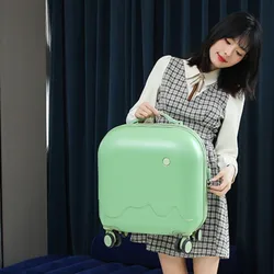 New Ice Cream Trolley Cabin Suitcase Lightweight Female Fresh Student 18 Inch Suitcase Male Silent Wheel Suitcase