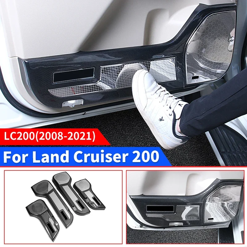 

For Toyota Land Cruiser 200 LC200 Door Protection Plate Anti-Kick Protective Pad Interior Decoration Modification Accessories