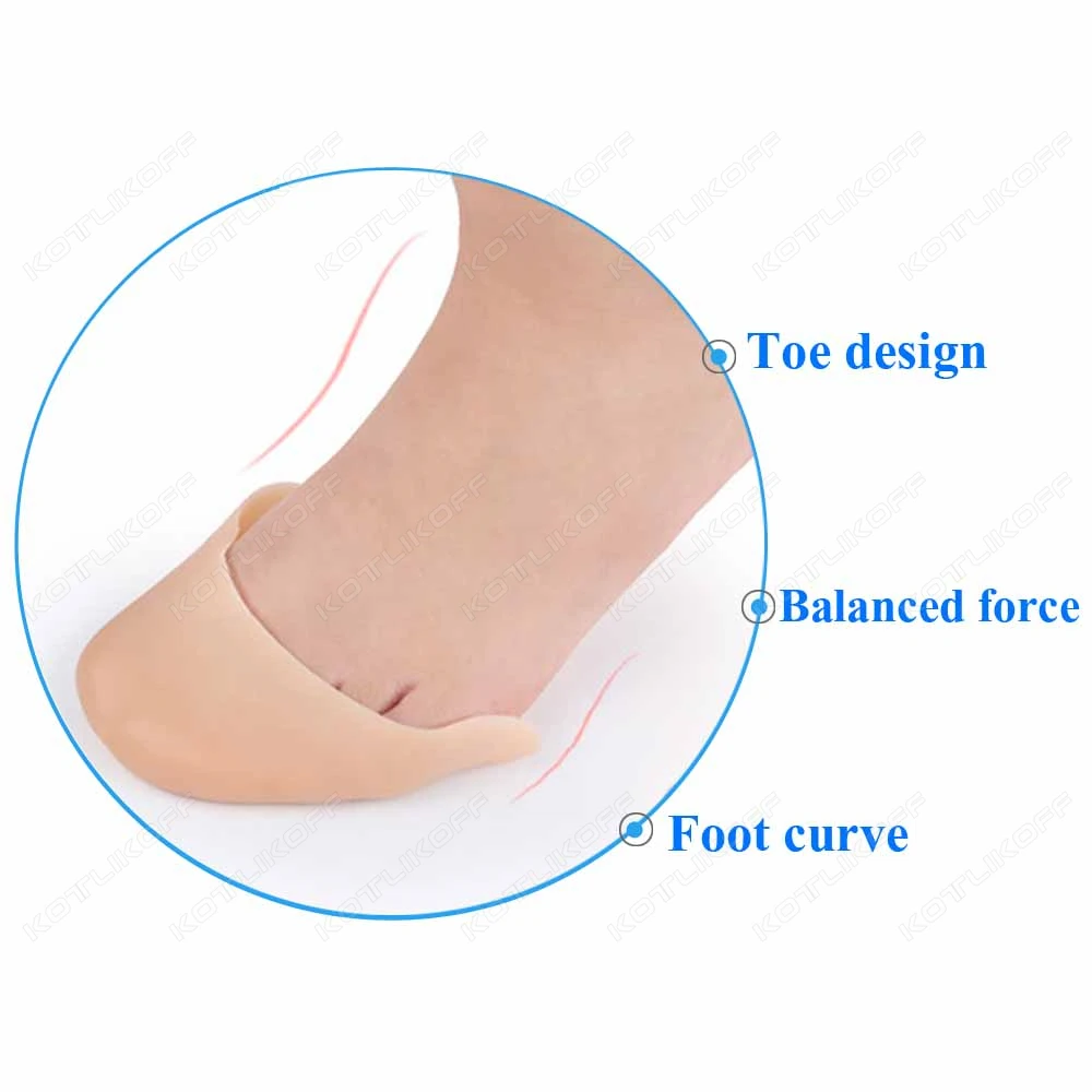 1/2 Pairs تو منصات بوانت هلام السيليكون الحقيبة حامي مع تنفس مشط القدم وباليه بوانت حماية الراحة قدم الرعاية