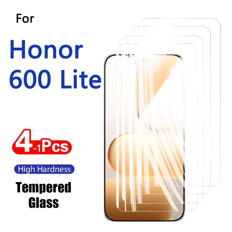 1-4 protectores de pantalla para Honor 600 Lite 600Lite, cristal templado, cristal de aluminio de alta calidad, antiarañazos, compatible con huellas dactilares
