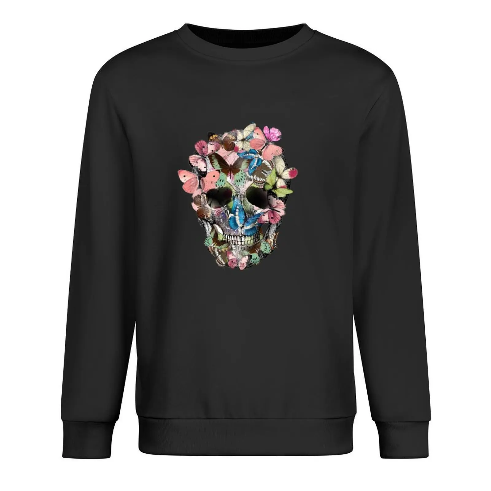 

Sage Tribe Skull With Butterflies Pullover autumn new products men's coat tracksuit men korean clothes sports sweatshirt man