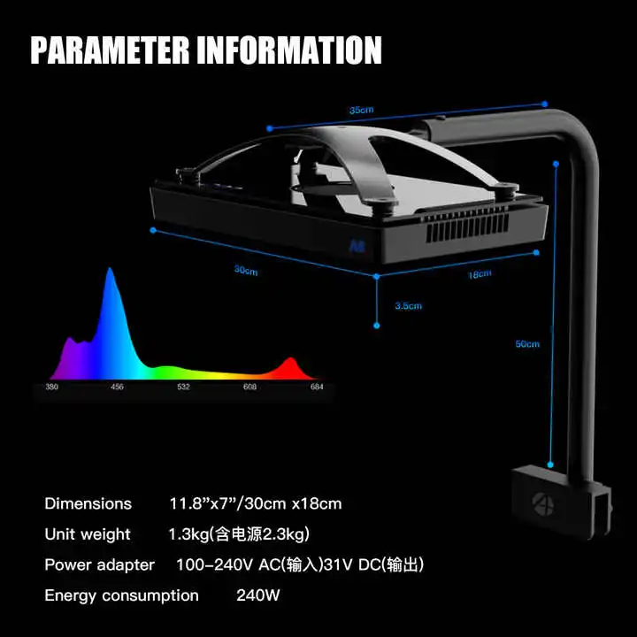 TLF الأصل المورد A8SE II/A8Pro II الذكية واي فاي APP 6 قناة الطيف الكامل البحرية LED مصباح المهنية حوض السمك الشعاب المرجانية الخفيفة #3