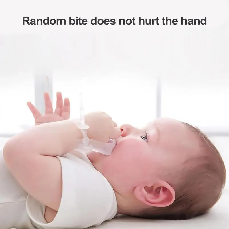 Thumb Sucking Guard Silicone Finger Sucking Stopper Glove For Baby Comfortable Teether Biting Corrector Device For Boys Girls At