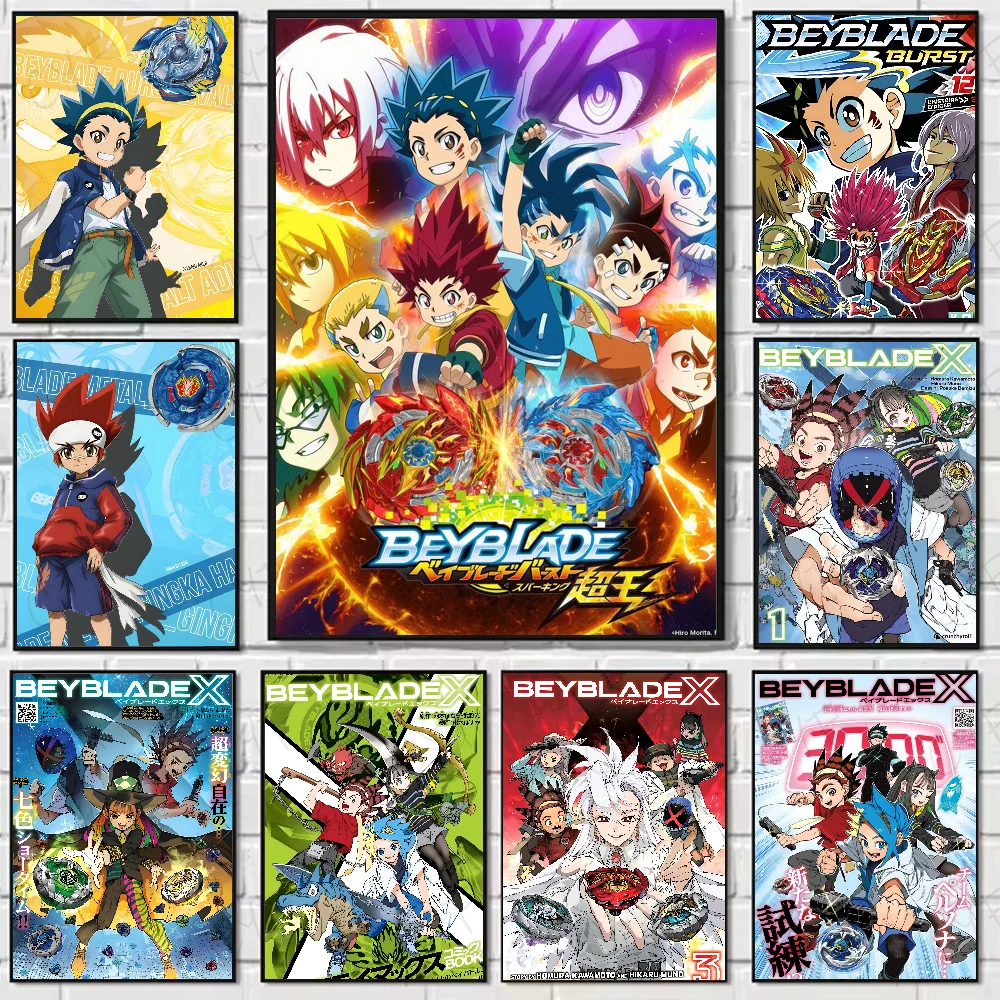 1PC Hot Anime B-Beyblade Poster High Quality Wall Art for Home Office Bedroom Living Room Hallway Bar Perfect Gift Idea