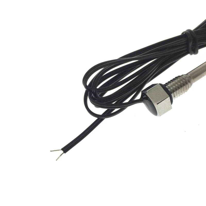 1Pcs 10K B3950 NTC Thermistor Thread Probe M8 Extension Bar 100MM Temperature Sensor Pitch1.25MM Long 1.37M TIN