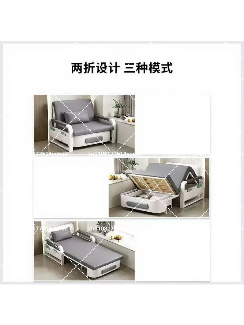 Multi-Functional Sofa Bed, Foldable Convertible Couch for Small Spaces, Modern Futon for Living Room, Balcony, Apartment