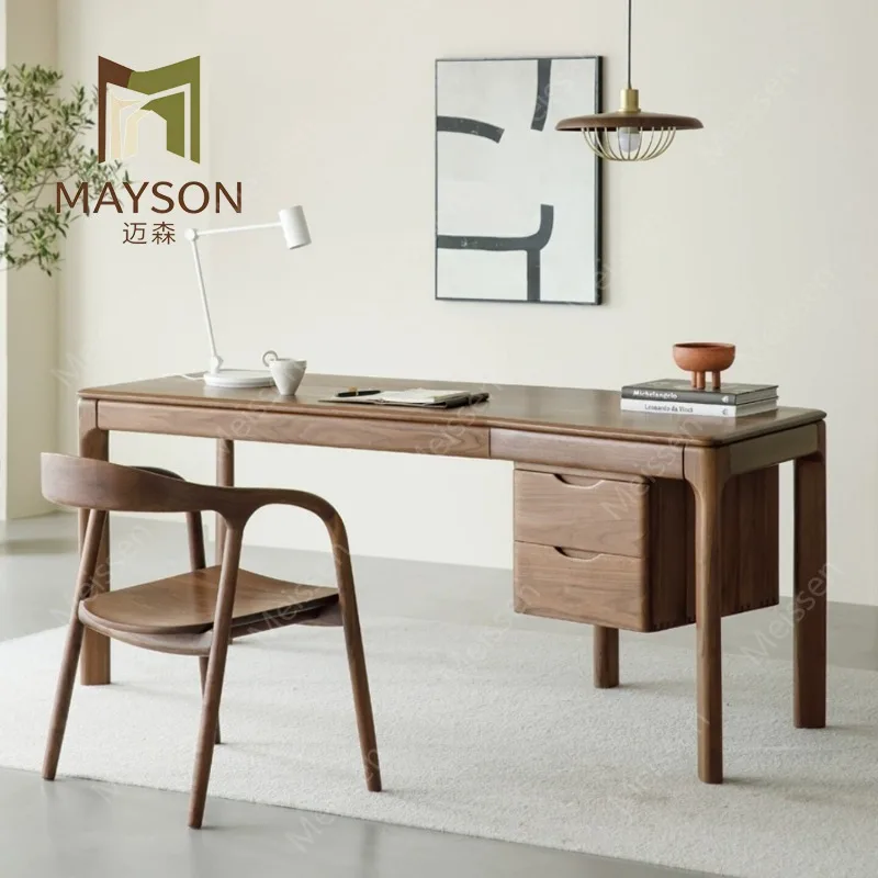 North American black walnut desk boss desk home student writing desk