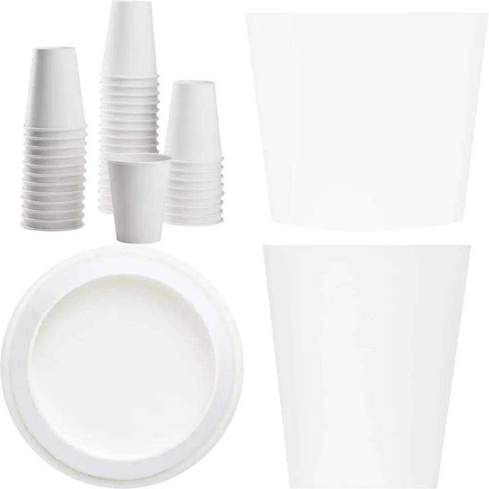 

Горячие стаканчики из белой бумаги на 8 унций, диаметр 80 мм, футляр из 1000 штук, одноразовые контейнеры для напитков