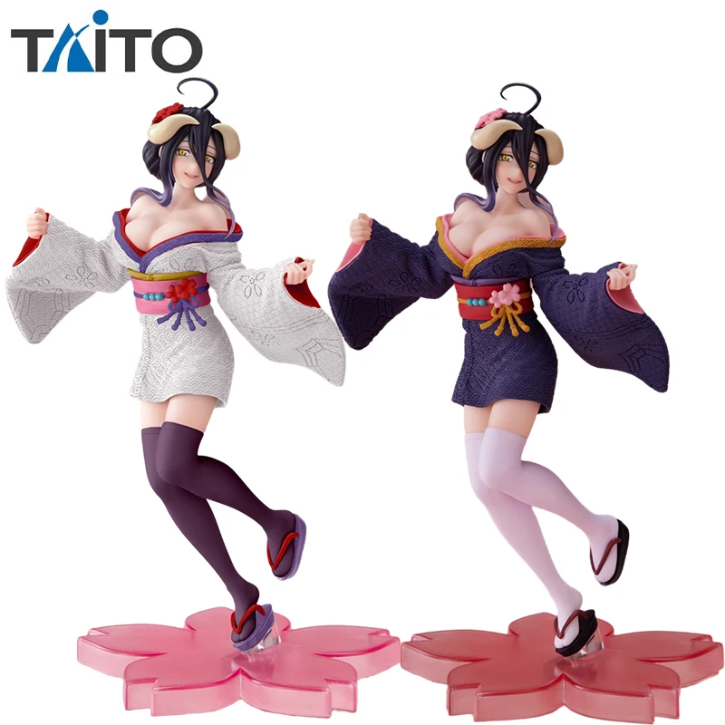 

TAiTO Original Coreful OVERLORD Albedo Sakura Kimono Renewal Action Figure Model Toy Collectible Doll Genuine Ornament Desktop