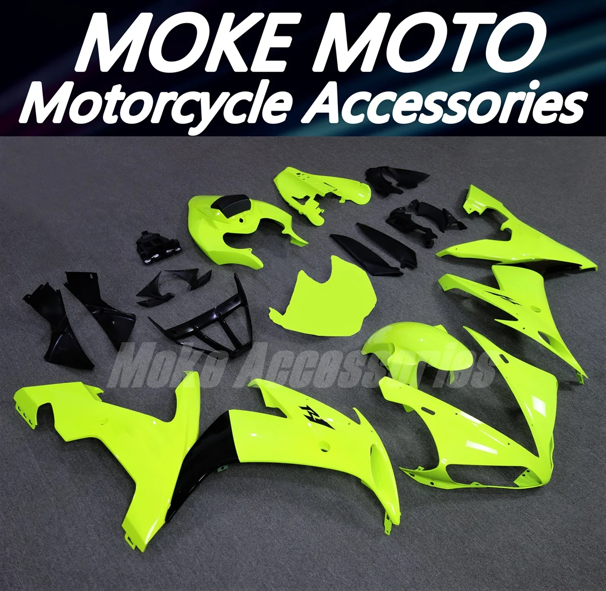 Fairings Kit Fit For Yzf R1 2004 2005 2006 Bodywork Set High Quality Abs Injection Neon fluorescence Black