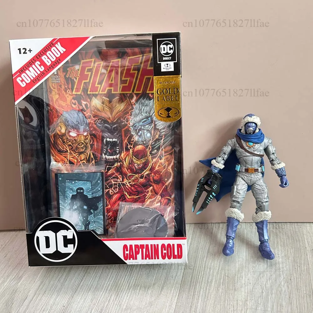 

Original Comic Book Gold Label Captain Cold the Flash Pace Punchers Bande Dessinee Libro de Comic Action Figure Model Toys Decor