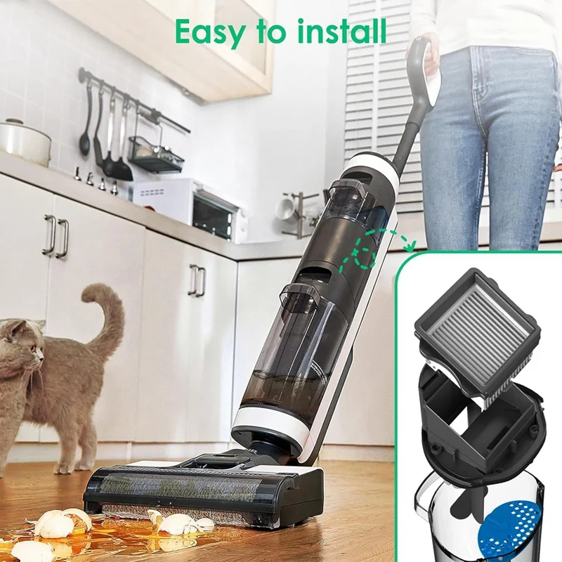 ABBK-ตัวกรอง HEPA สําหรับ Tineco Iffloor 3,ชั้น One S3,ชั้น One S5,ชั้น One S5 Pro ไร้สายเปียกแห้งอะไหล่สูญญากาศ