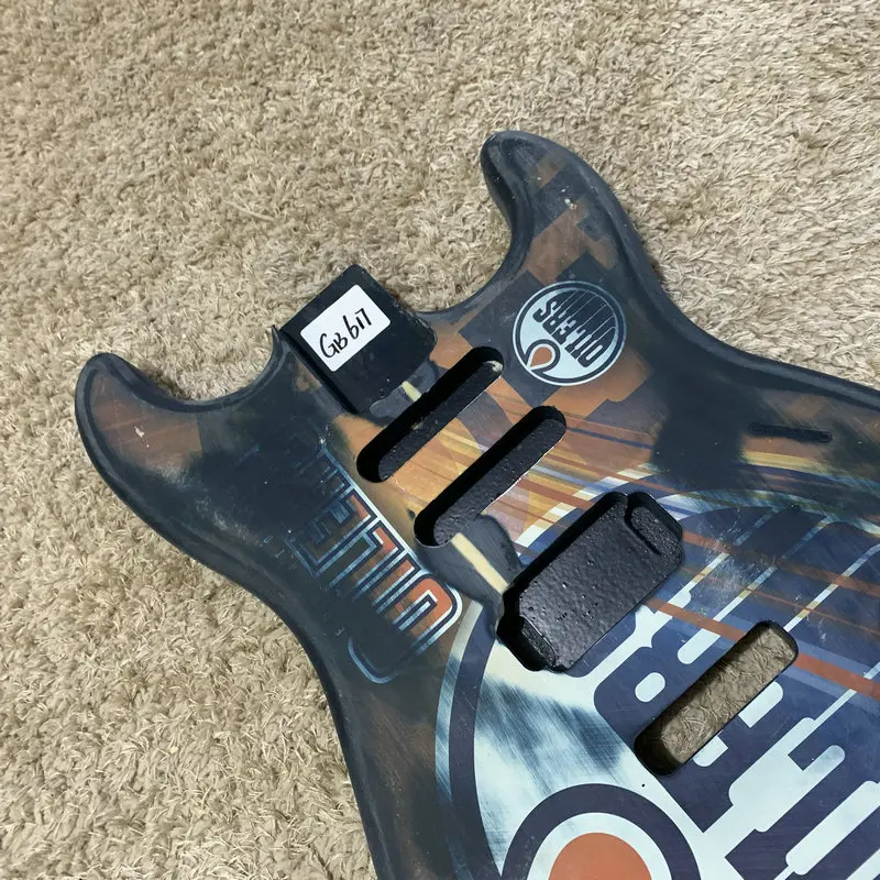 Transfer Painting ST Model Electric Guitar Body SSH Pickups Tremolo Model DIY Guitar Parts Replace Accessories GB617