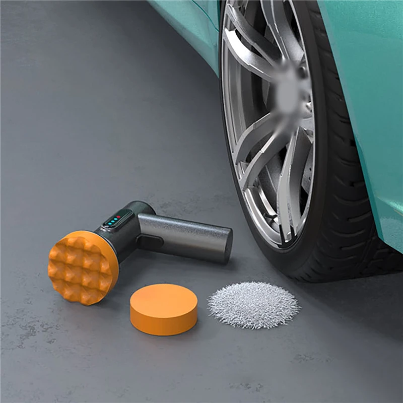 Imagem -03 - Máquina de Polimento Carro sem Fio Elétrico 1300rpm Recarregável Bateria Lítio Polisher para Pintura do Carro Vidro Vedação Esmalte Enceramento