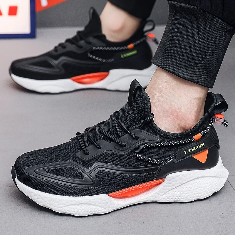 

Man Casual Sneakers Jogging Sport Shoes Comfortable Outdoor Soft Skateboard Shoe Trainers Skate Flats Walking Sneakers 39-48