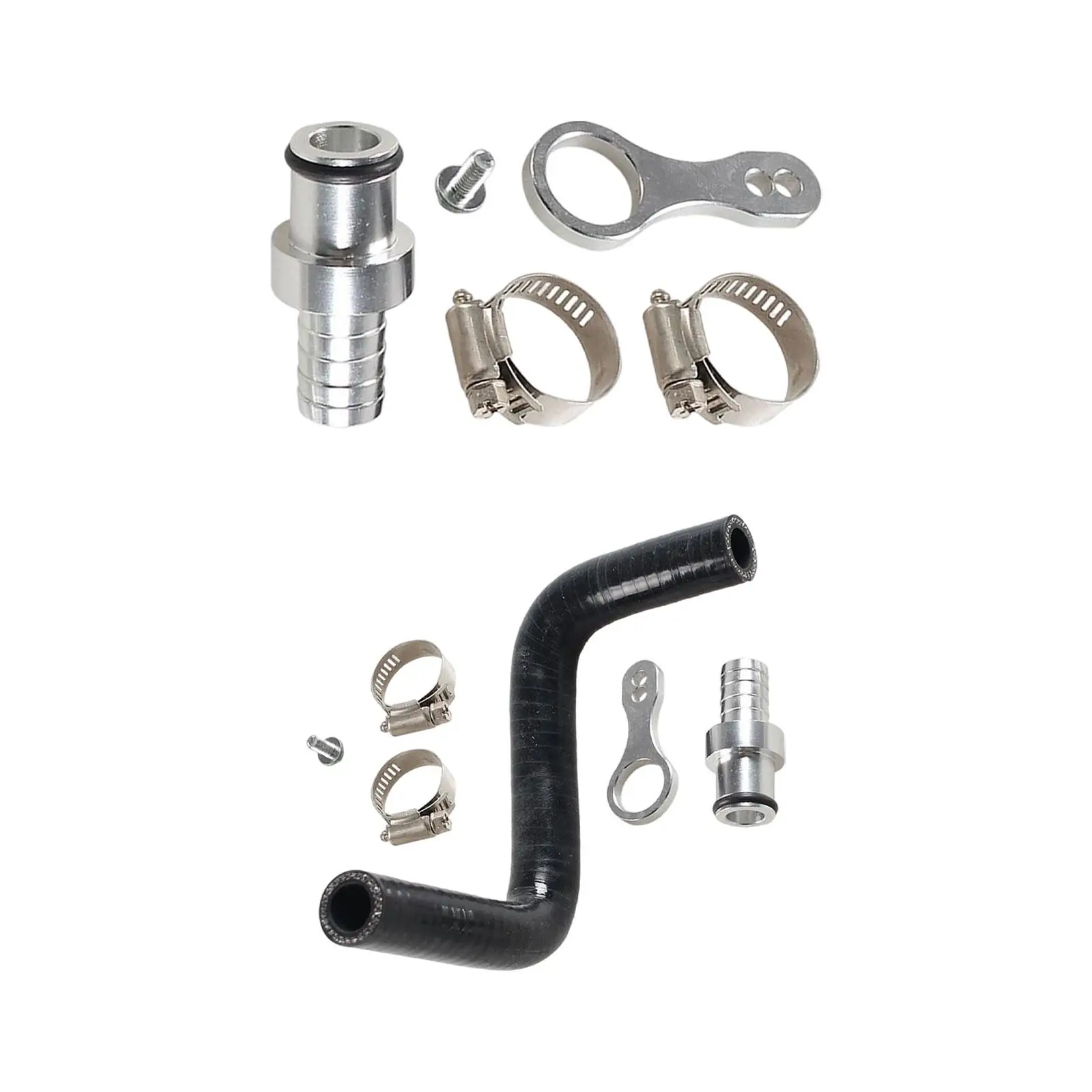 Engine Cooling Accessories Maintenance Stainless Hose Clamps Coolant Bypass Hose Barb Adapter for 6.7L Engine Accessory