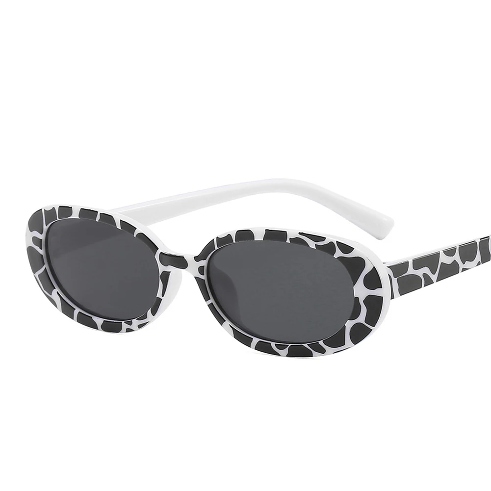 Fashion UV400 Sunglasses Cute Double Color Unisex Square Vintage Sun Glasses White Dot Oval Feminino Shades Travel Cycling Drive