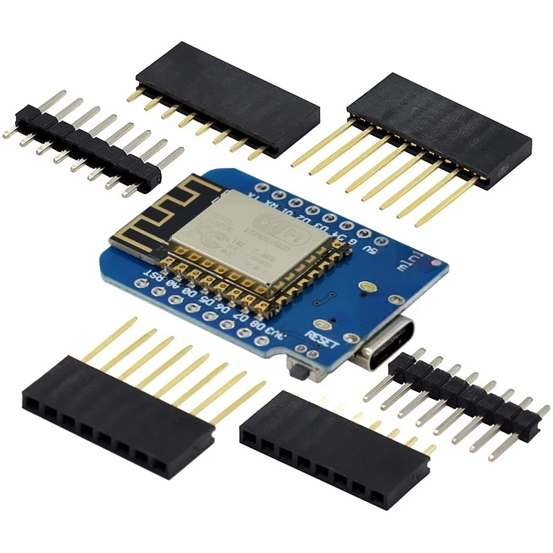 WeMos D1 Mini V4.0.0 TYPE-C Micro ESP8266 ESP-12F CH340G V2 Module NodeMcu Lua WiFi Development Board 3.3V With Pin For Arduino