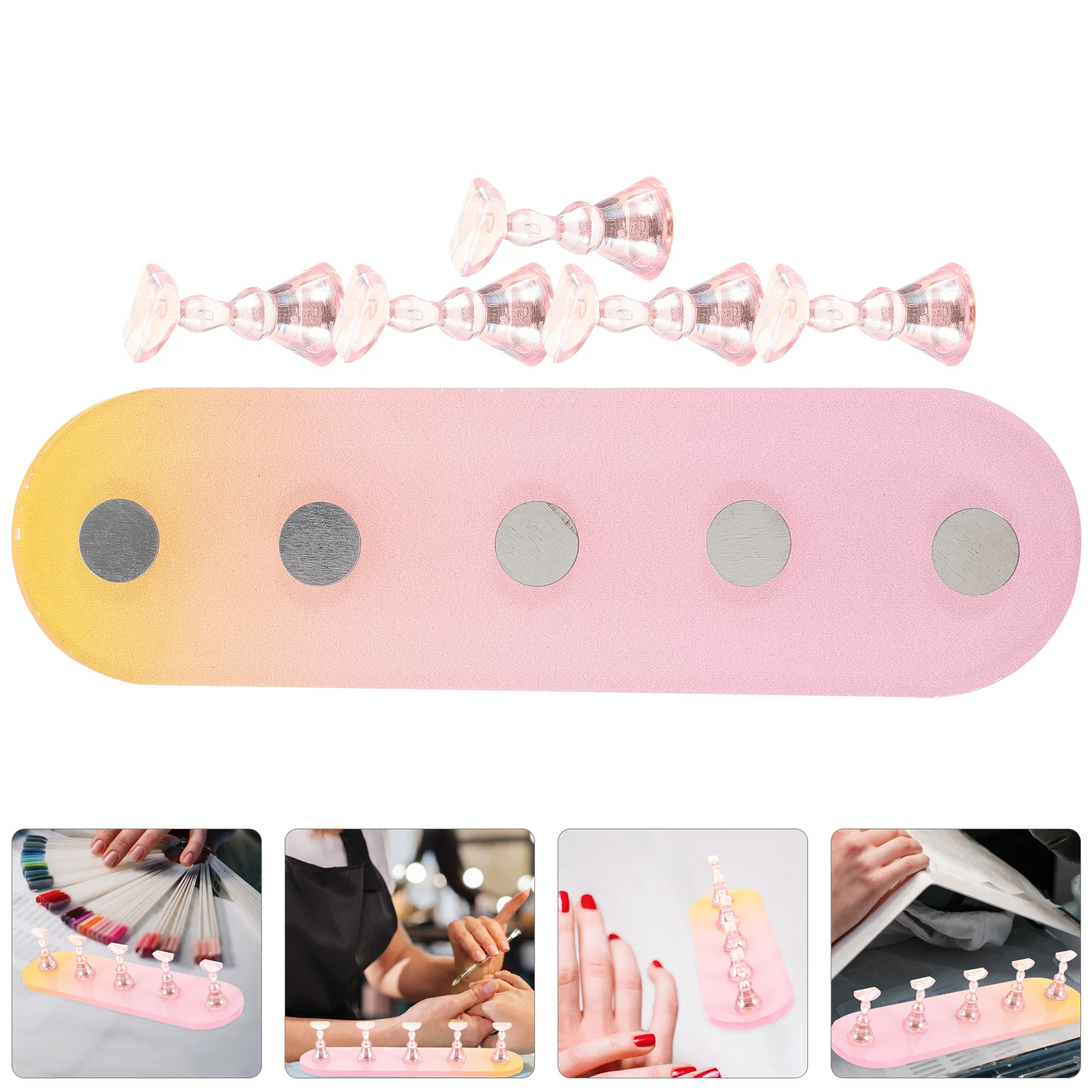 ที่วางฝึกทำเล็บสำหรับฝึกทำเล็บมือ ฝึกทำเล็บเท้า ชั้นวางเล็บเพื่อความสวยงาม ประหยัดพื้นที่ น้ำหนักเบา