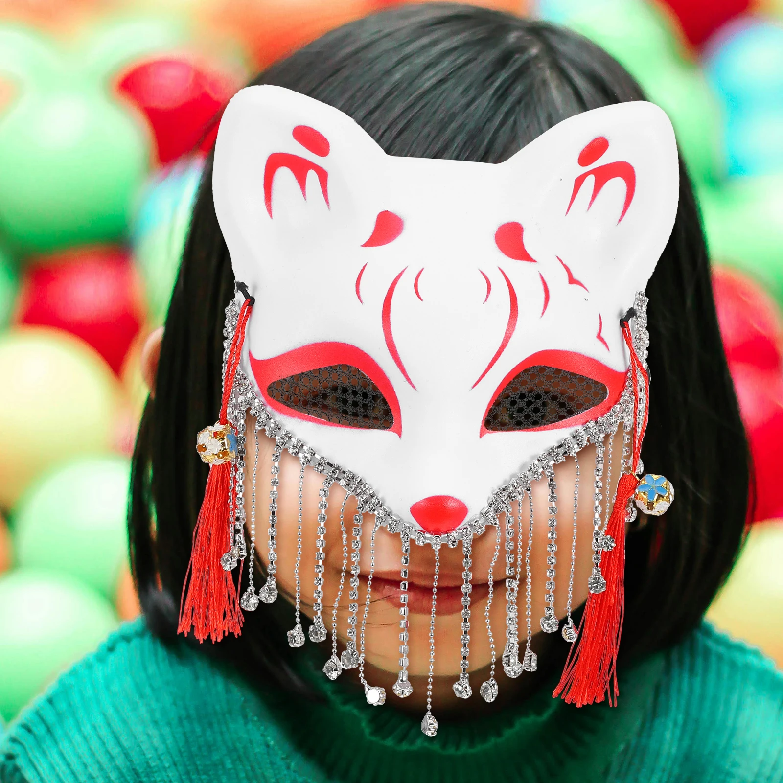 

Fox Mask Carnival Costume for Women Cosplay Party Masquerade Decorative Prop Decorate