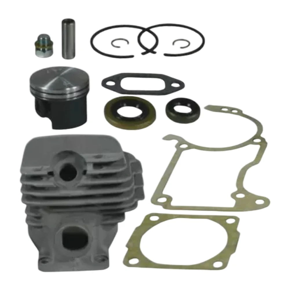 

Chainsaw Maintenance 10*8*2cm Cylinder Piston Kit Chainsaw Parts Gasket Set 44mm Piston Size Complete Gasket Set