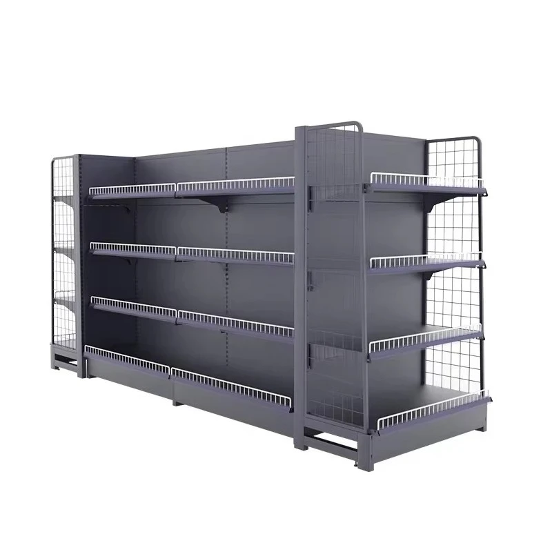 

Double-sided rack high-quality beer display shelf convenience store display shelf