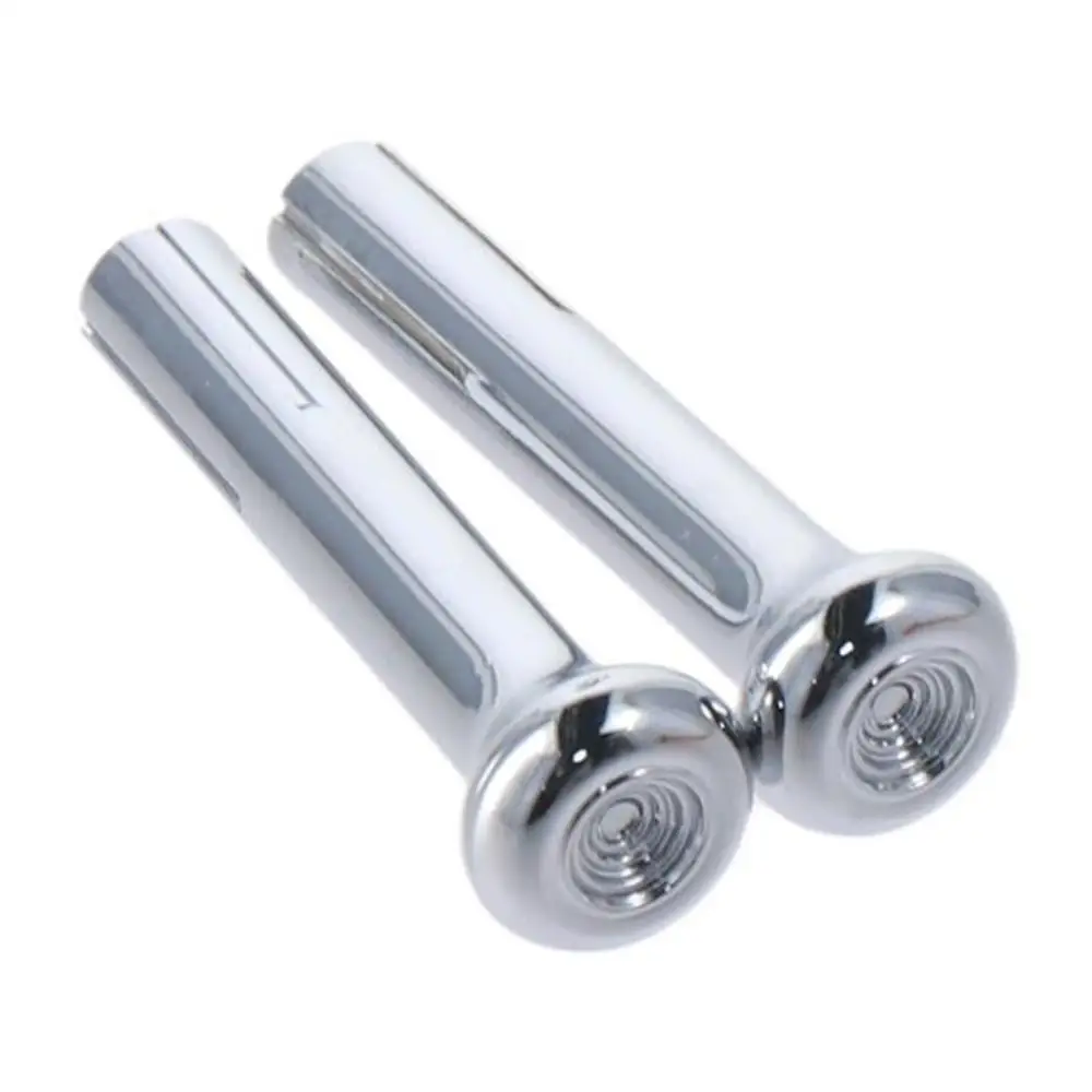 2pcs IN6728Z Door Lock Knobs Silver Chrome Car Door Lock Knobs Plastic Car Knobs Fit for GM Chevy 1971-1988 & Trucks