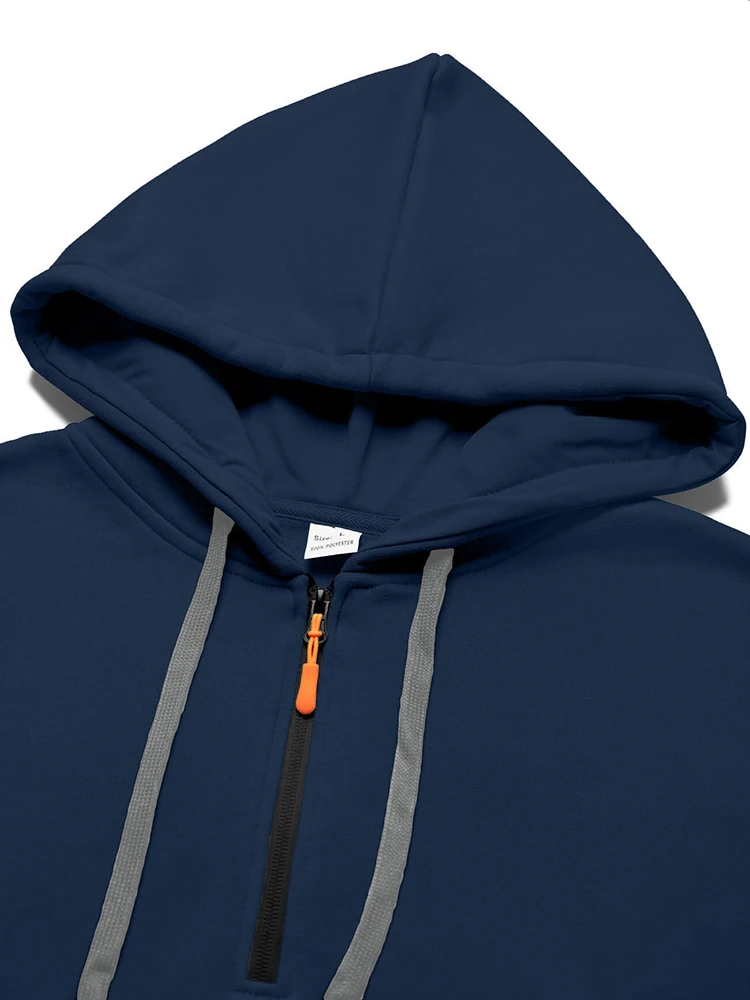 ملابس الشارع الشهير ملابس رجالي غير رسمية موضة الخريف والشتاء بلون سادة مع قلنسوة وسراويل البضائع ملابس رياضية رجالية عصرية فضفاضة #6