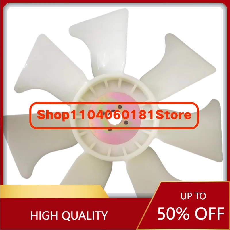 ใบพัดหม้อน้ำเครื่องยนต์ใหม่สำหรับรถขุด U20/U15 รุ่น D1105 แบบ 4 รู 10 ใบพัด อะไหล่ทดแทน