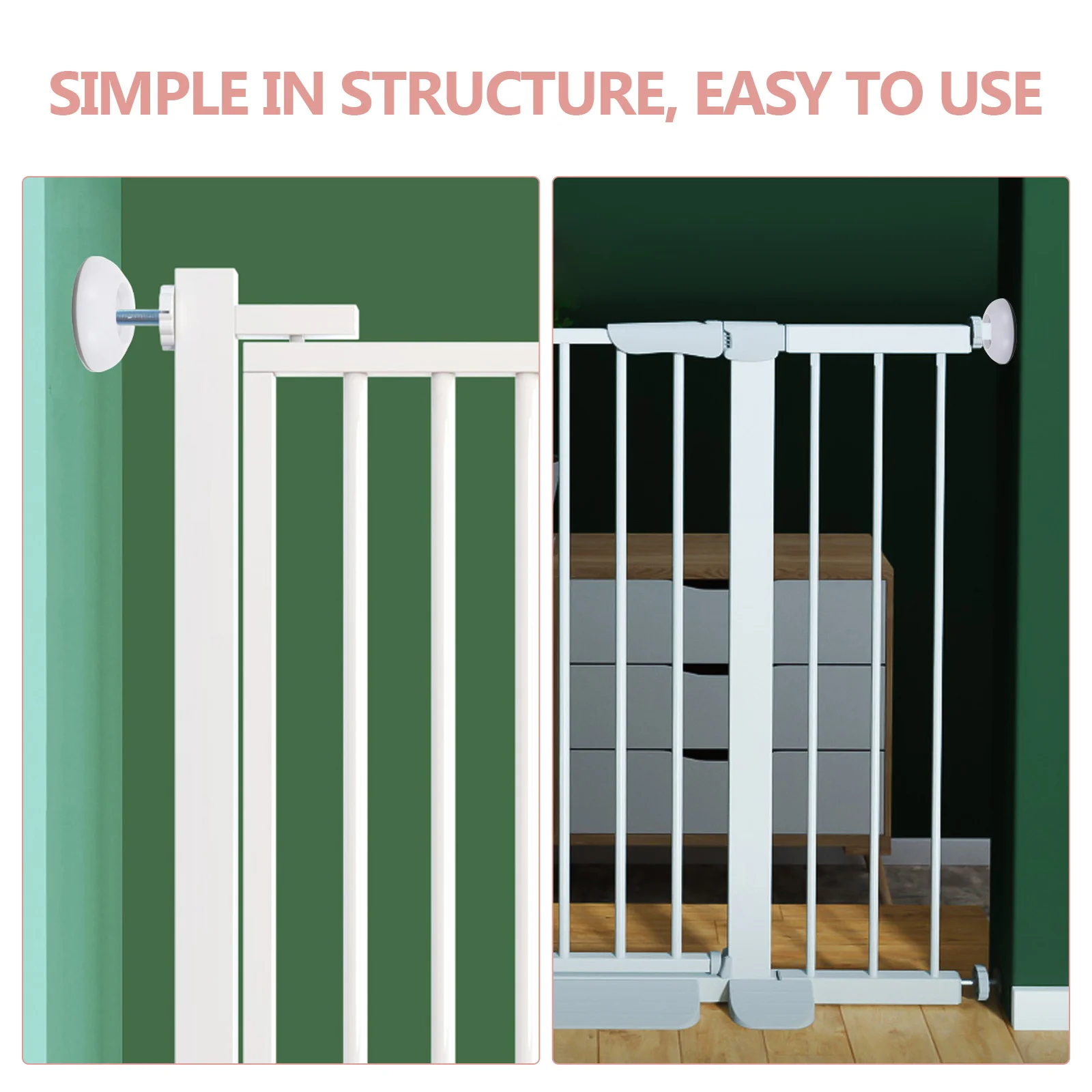 

Plastic Safety Gate Wall Protector for Stair Baby Gate Protection Household Use Wall Protectors Guards for Pets and Kids