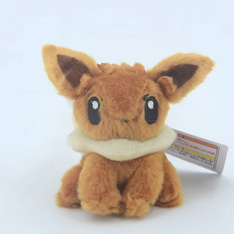 

10pcs/lot Pokemon Eevee 12cm Plush Stuffed Toys Doll Toy Keychain Pendant for Children Kids Gifts