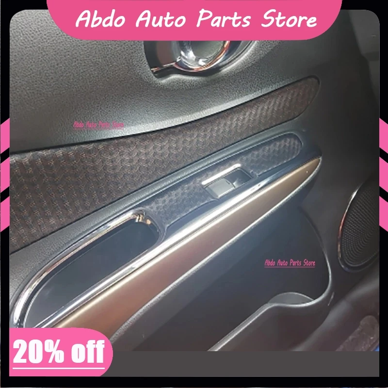 Abdo RHD For Nissan Note E12 E-power 2016-2019 ABS Carbonfiber Window Switch Panel Frame Glass Control Cover Trim Interior Stick