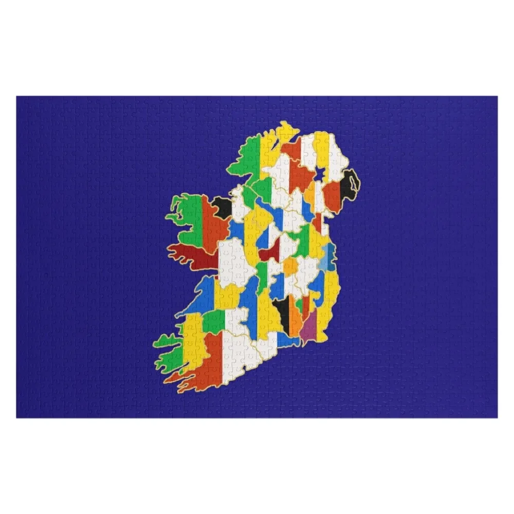 

Copy of County Colours of Ireland Jigsaw Puzzle Personalized Gift Married Baby Toy Custom Wooden Gift Picture Puzzle