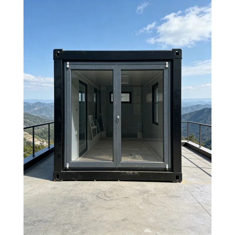 Modern Design Prefab Folding Container House Single Room Steel Frame Apartment Bathroom Office Use CE Certified