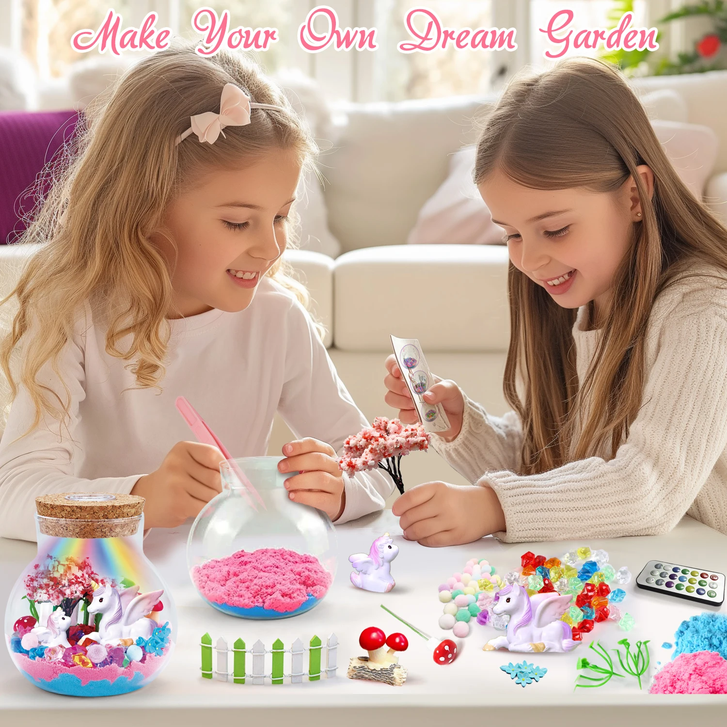 Crafts Kit for Kids-LED Night Light Up & Remote Unicorn Birthday Gifts Toys for Girls Ages5 6 7 8 9 10 Year Old-Christmas Gifts