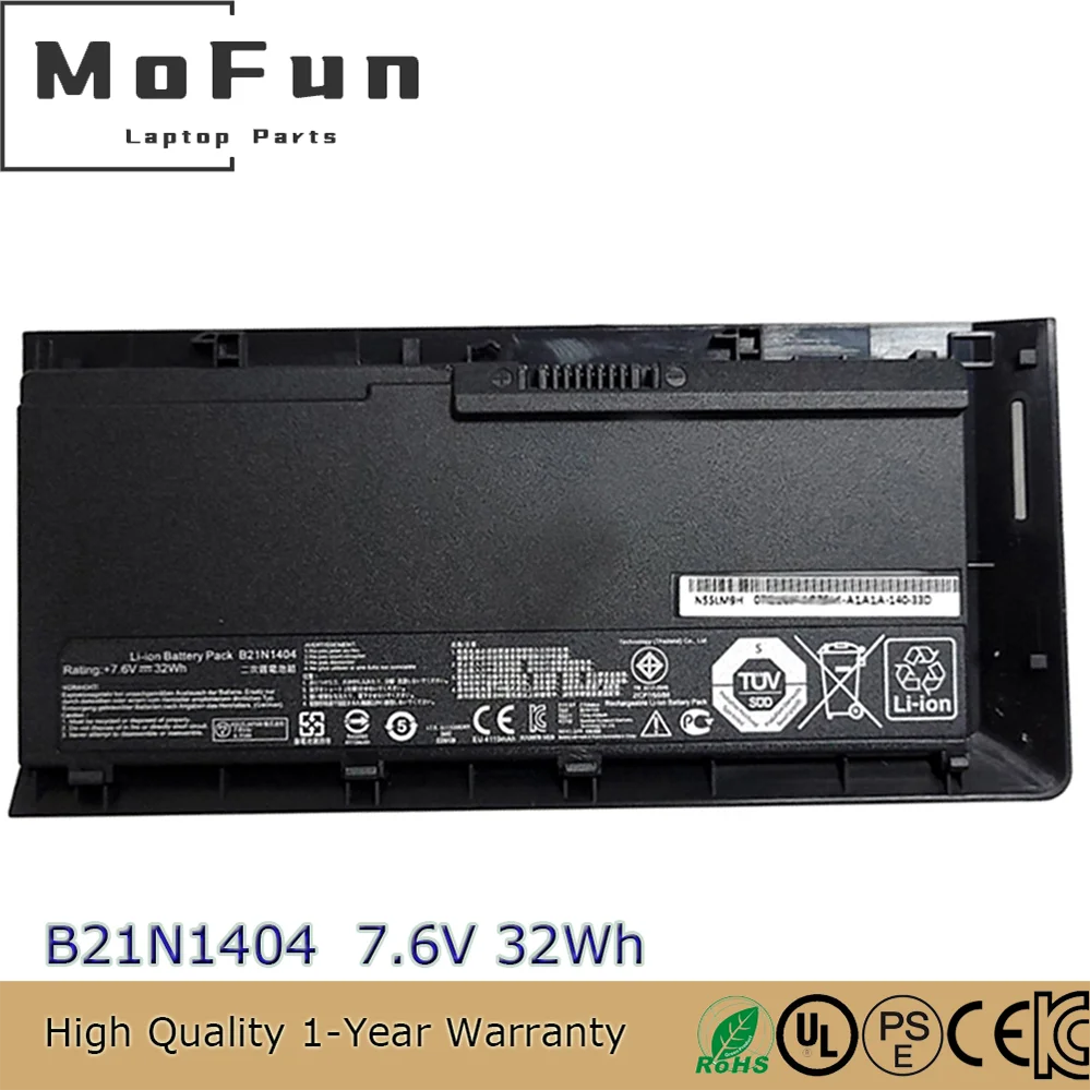 

Оригинальная батарея для ноутбука ASUS PRO 32Wh B21N1404 7.6V 4210mAh для моделей Advanced BU201 BU201LA BU201L