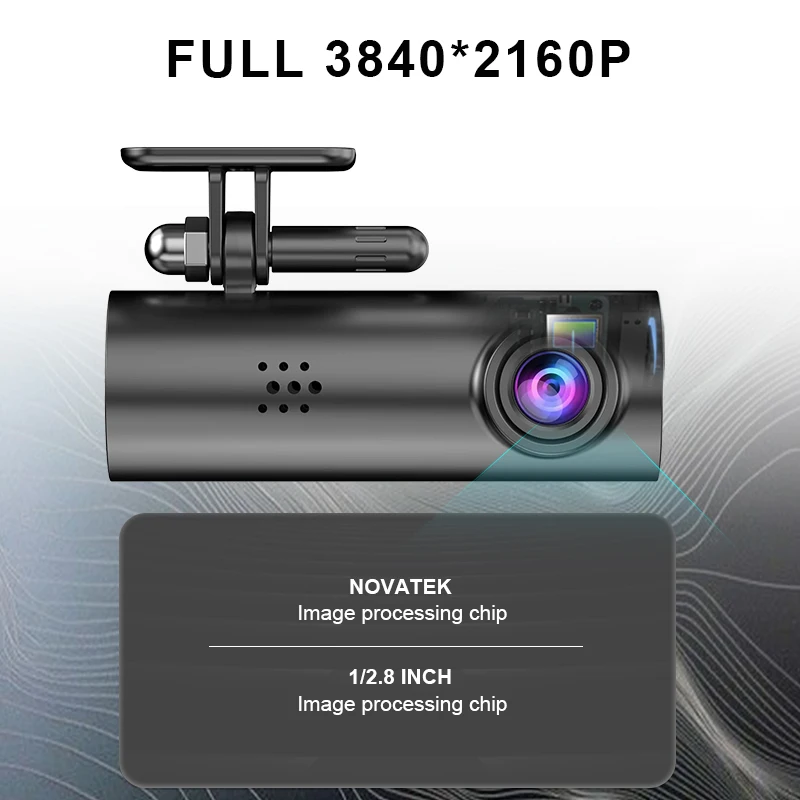 داش كام E-ACE 4K UHD WIFI Mini Dvr مسجل فيديو مع APP التحكم للرؤية الليلية 24H كاميرا لموقف السيارات رصد اكسسوارات السيارات سيارة