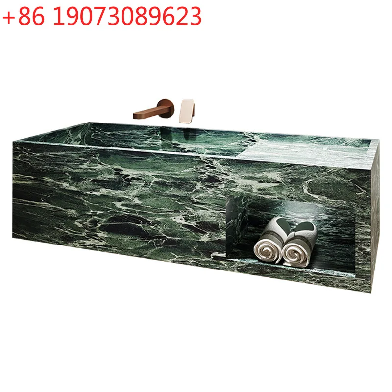 

Emerald Marble Wall-Mounted Sink Thin Edge Bathroom Basin Heat-Resistant Luxury
