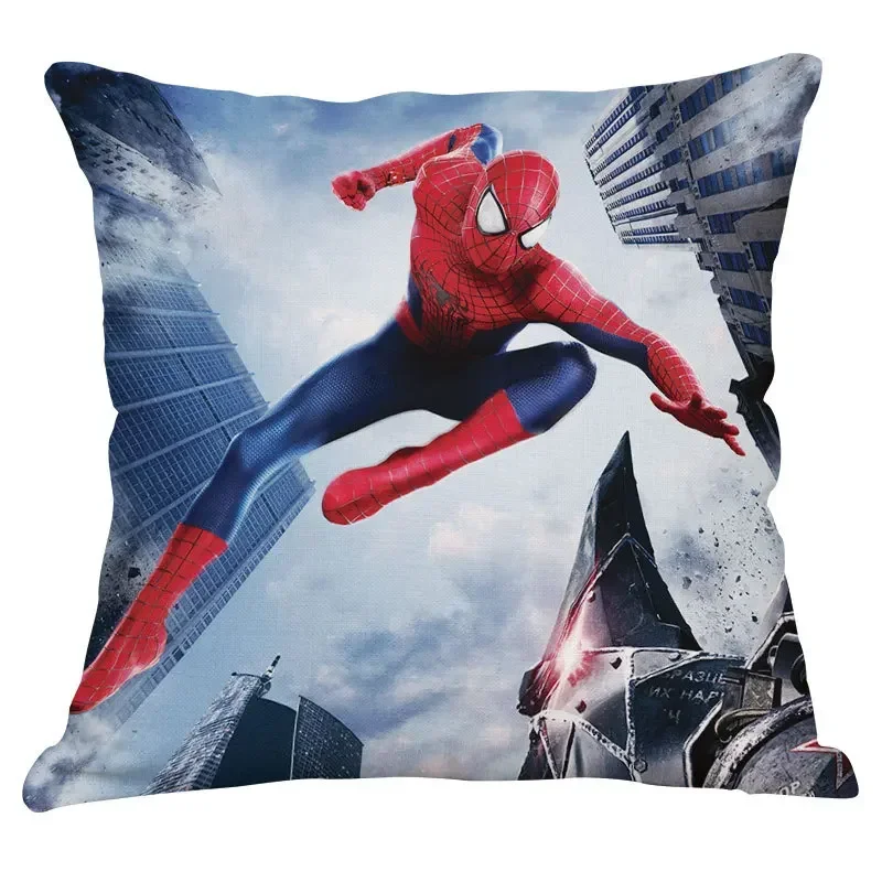 Poszewka na poduszkę Spiderman Poszewka na poduszkę Marvel Superhero 45x45cm Poszewki na poduszki do wystroju domu Pokój dzienny Łóżko Kanapa