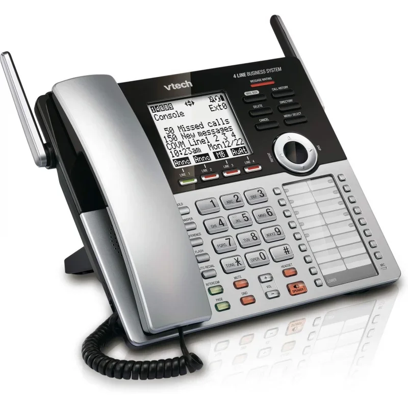 CM18445 Main Console - DECT 6.0 4-Line Expandable Small Business Office Phone with Answering System