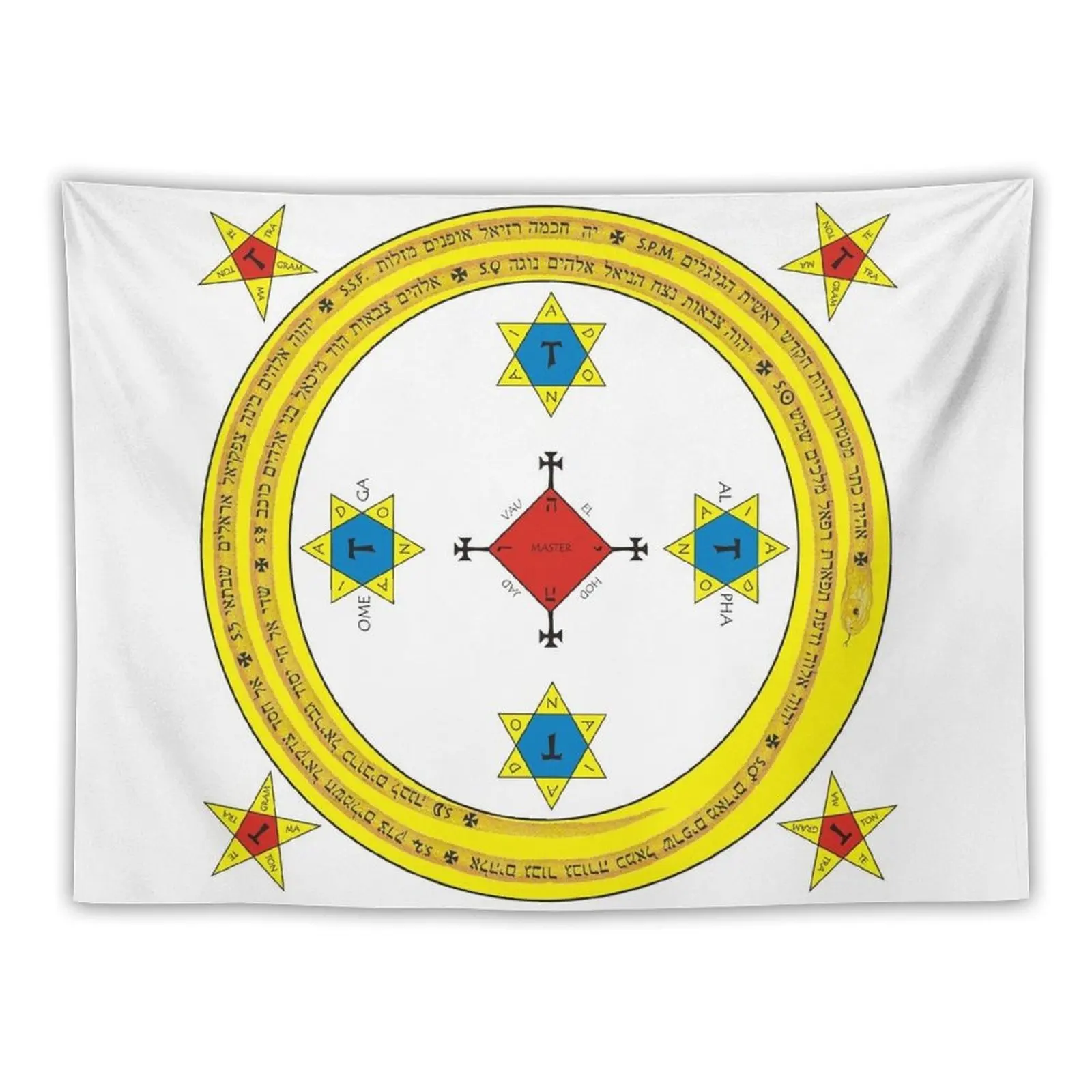 

Goetia Circle - Mathers & Crowley version – Full redraw and corrected Tapestry Decoration Wall Tapestry