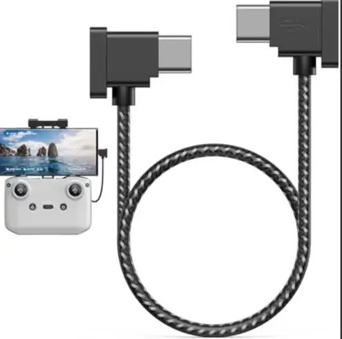 Micro To USB C ​​OTG Data Cable/Cord for For iPhone DJI Mavic Mini SE, Mavic 2 Pro/Zoom/Air, Mavic Pro, Spark Remote Controller