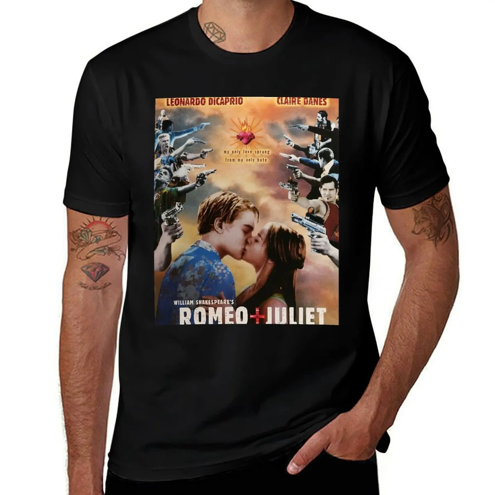 

Romeo and Juliet movie poster T-Shirt Blouse plus sizes cotton graphic tees graphic t shirt vintage men t shirts