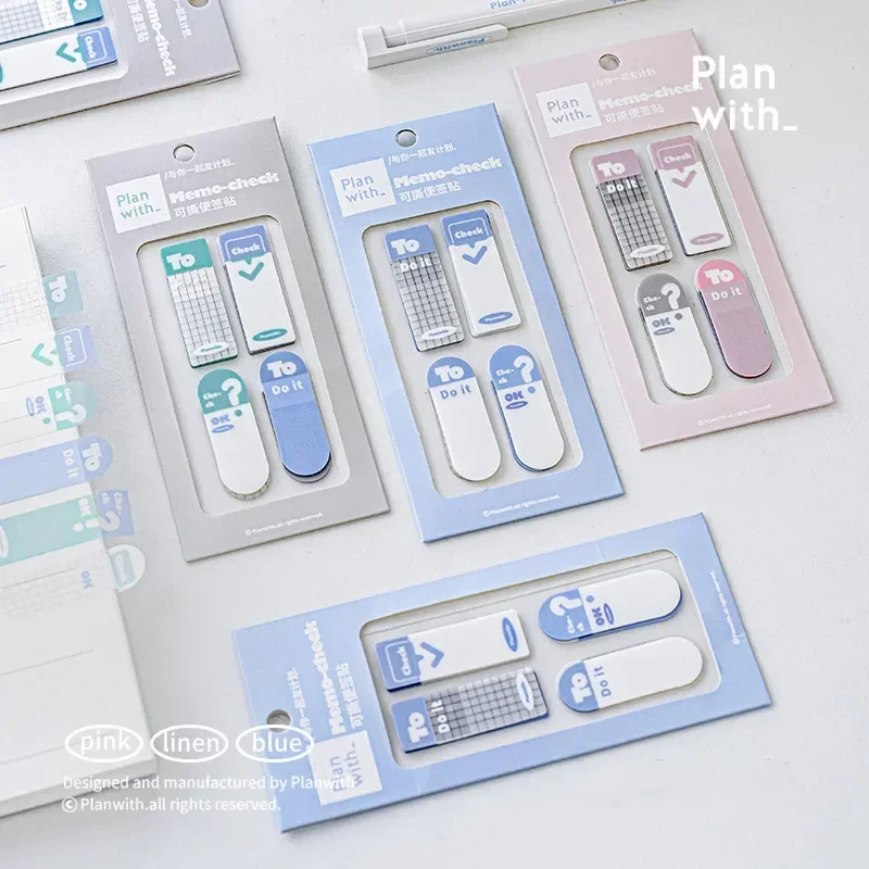 120sheet/bag Multifunctional Sticky Note PET Waterproof Transparent Bookmark Korean Fashion Post Sticky Student Stationery Note